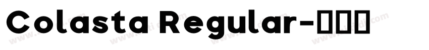 Colasta Regular字体转换
